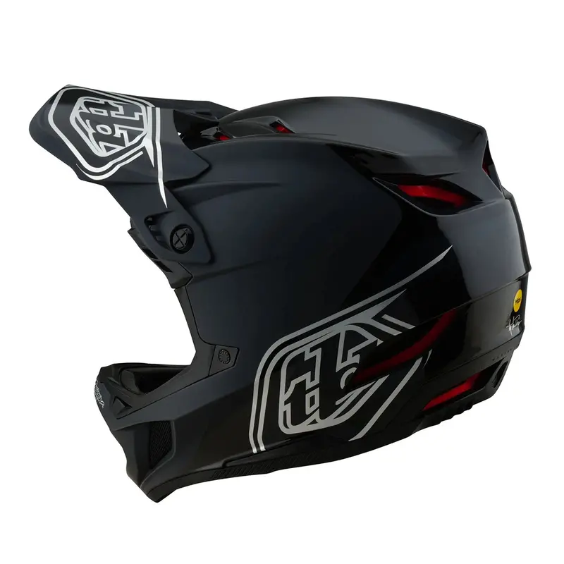 Troy Lee Designs D4 Polyacrylite Full Face Helmet - Shadow - Black 2