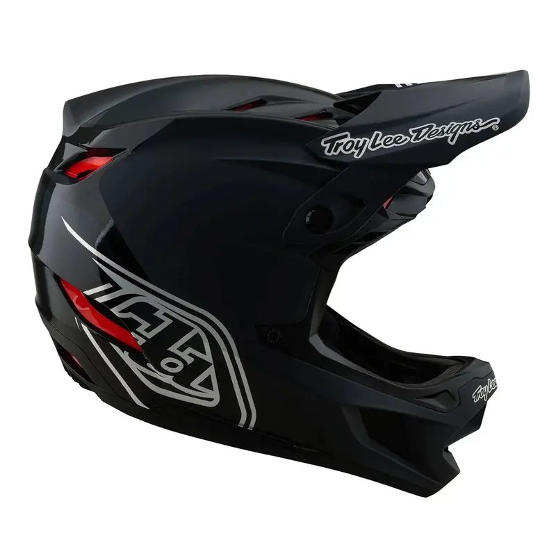 Troy Lee Designs D4 Polyacrylite Full Face Helmet - Shadow - Black 5