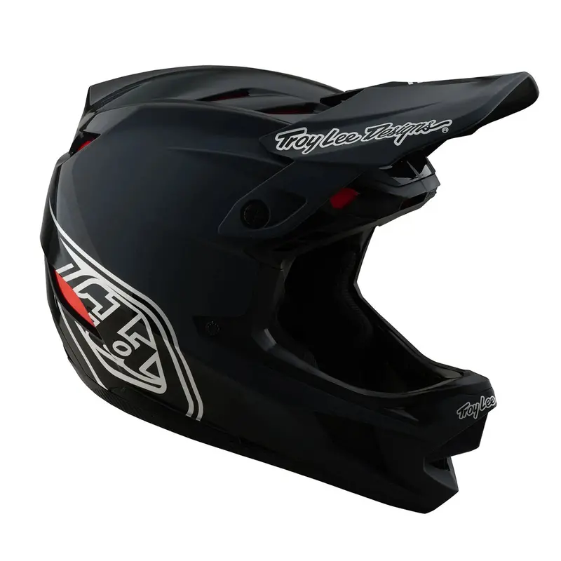 Troy Lee Designs D4 Polyacrylite Full Face Helmet - Shadow - Black 6