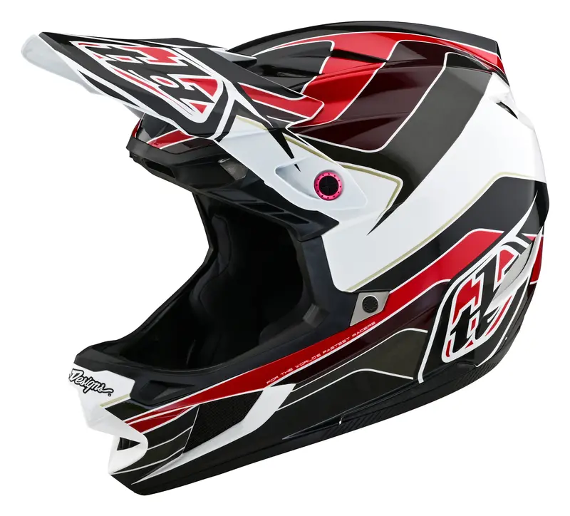 Troy Lee Designs D4 Polyacrylite Full Face Helmet With Mips - Block - Charcoal-Red 1