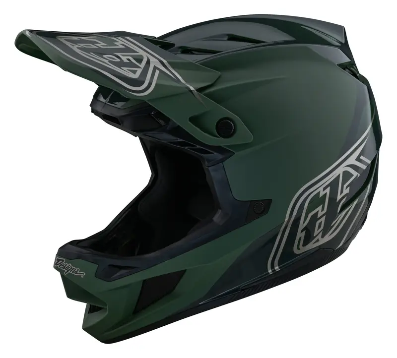 Troy Lee Designs D4 Polyacrylite Full Face Helmet With Mips - Shadow - Olive 1