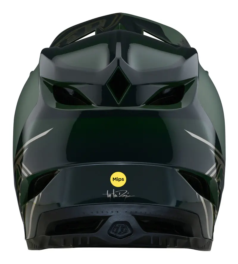 Troy Lee Designs D4 Polyacrylite Full Face Helmet With Mips - Shadow - Olive 4