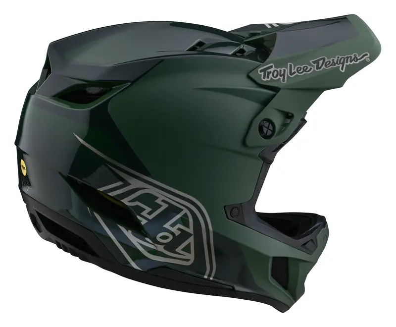 Troy Lee Designs D4 Polyacrylite Full Face Helmet With Mips - Shadow - Olive 5
