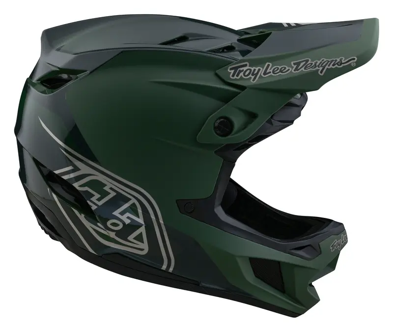 Troy Lee Designs D4 Polyacrylite Full Face Helmet With Mips - Shadow - Olive 6