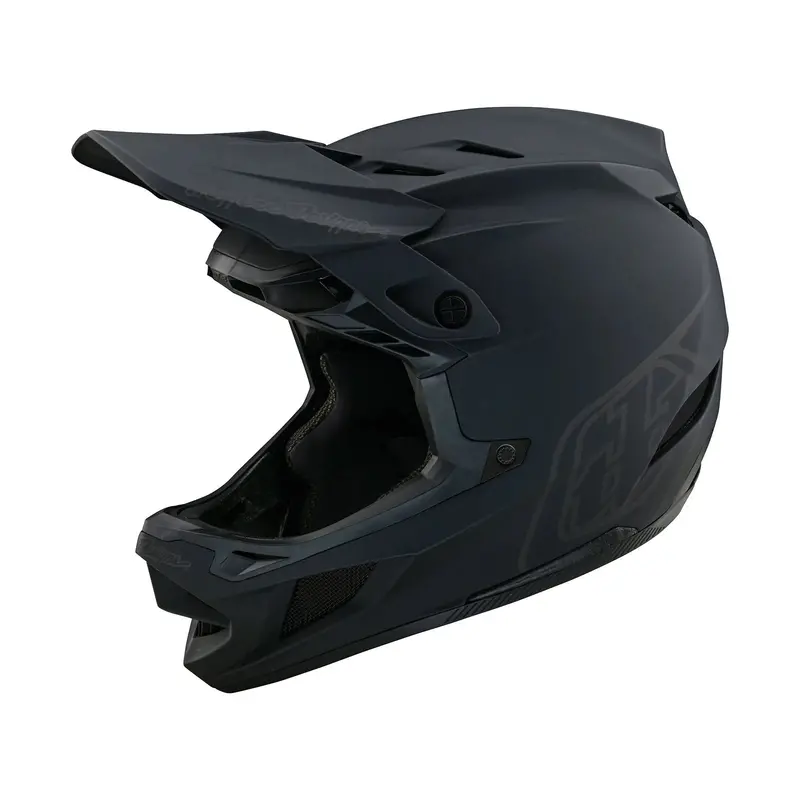 Troy Lee Designs D4 Polyacrylite Full Face Helmet With Mips - Stealth Black 1