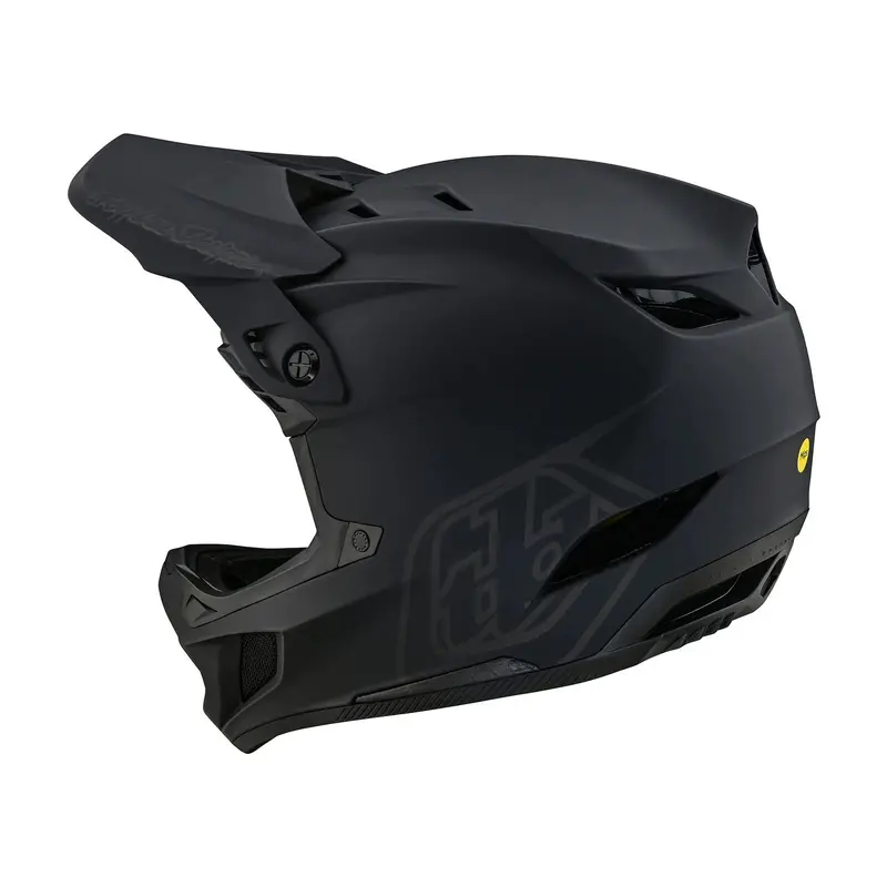 Troy Lee Designs D4 Polyacrylite Full Face Helmet With Mips - Stealth Black 3