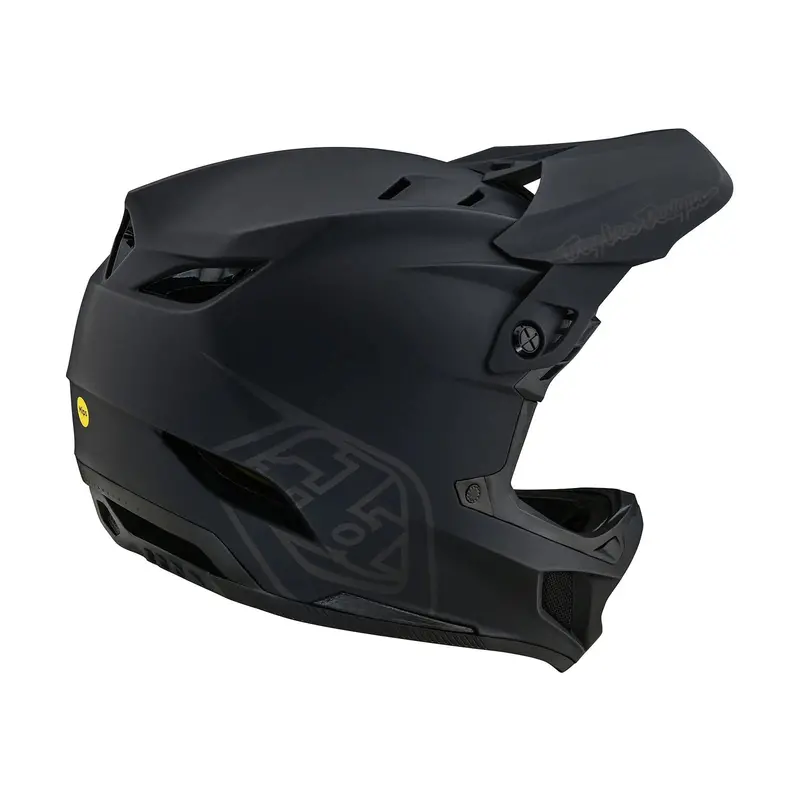 Troy Lee Designs D4 Polyacrylite Full Face Helmet With Mips - Stealth Black 5