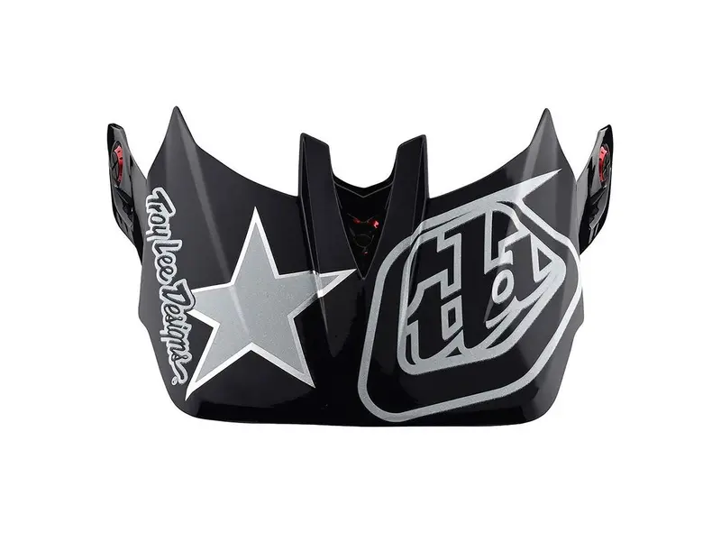 Troy Lee Designs D4 Replacement Visor - Freedom - Red-White 1