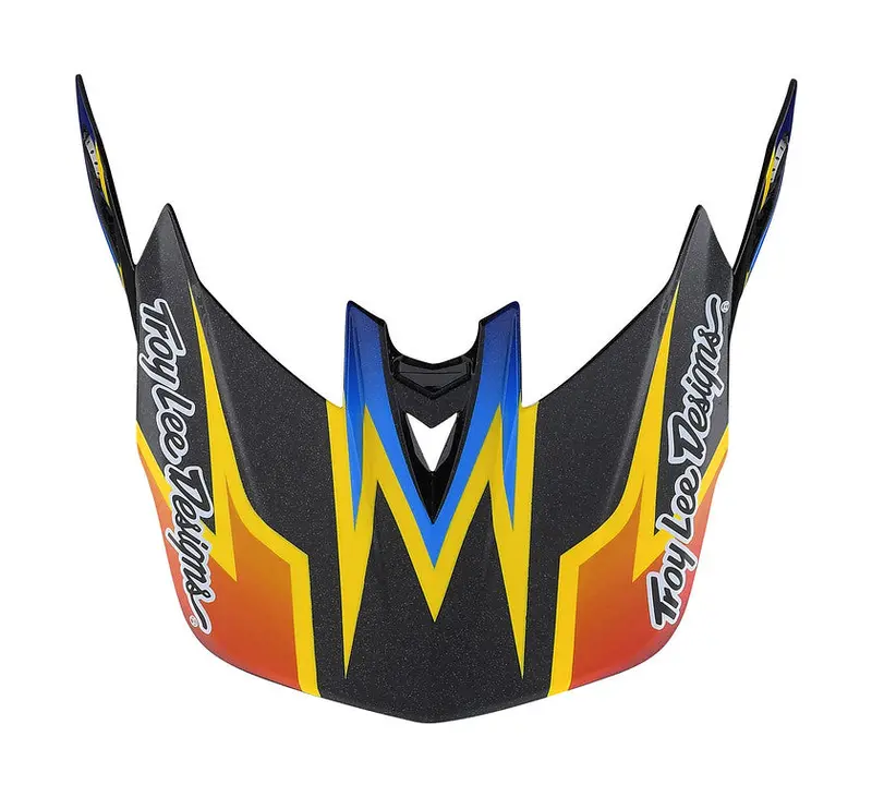 Troy Lee Designs D4 Replacement Visor - Lightning Black 1