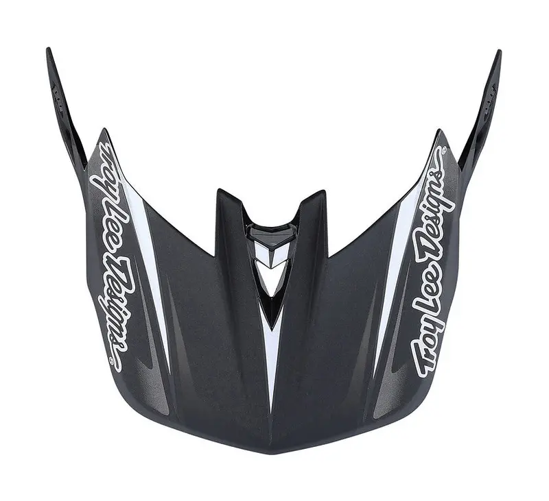 Troy Lee Designs D4 Replacement Visor - Lines - Black-Gray 1