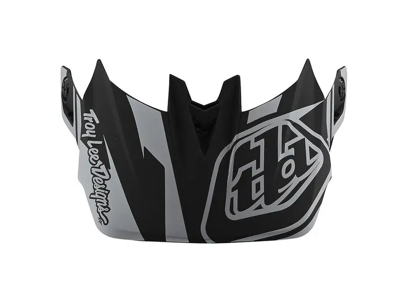 Troy Lee Designs D4 Replacement Visor - Slash - Black-Silver 1
