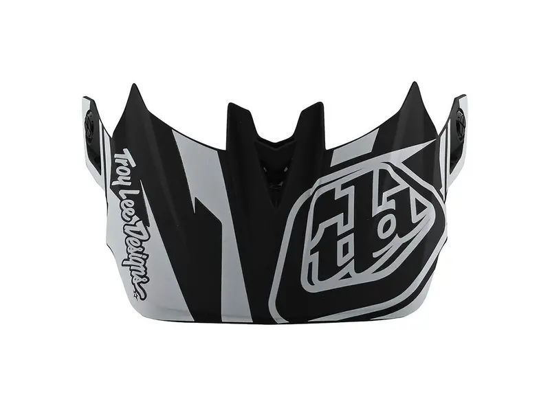 Troy Lee Designs D4 Replacement Visor - Slash - Black-White 1