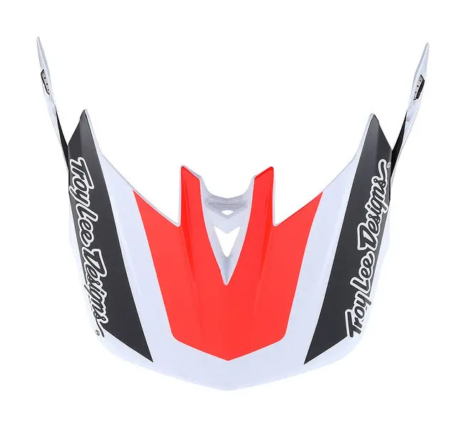 Troy Lee Designs D4 Replacement Visor - Team - Sram White-Red 1