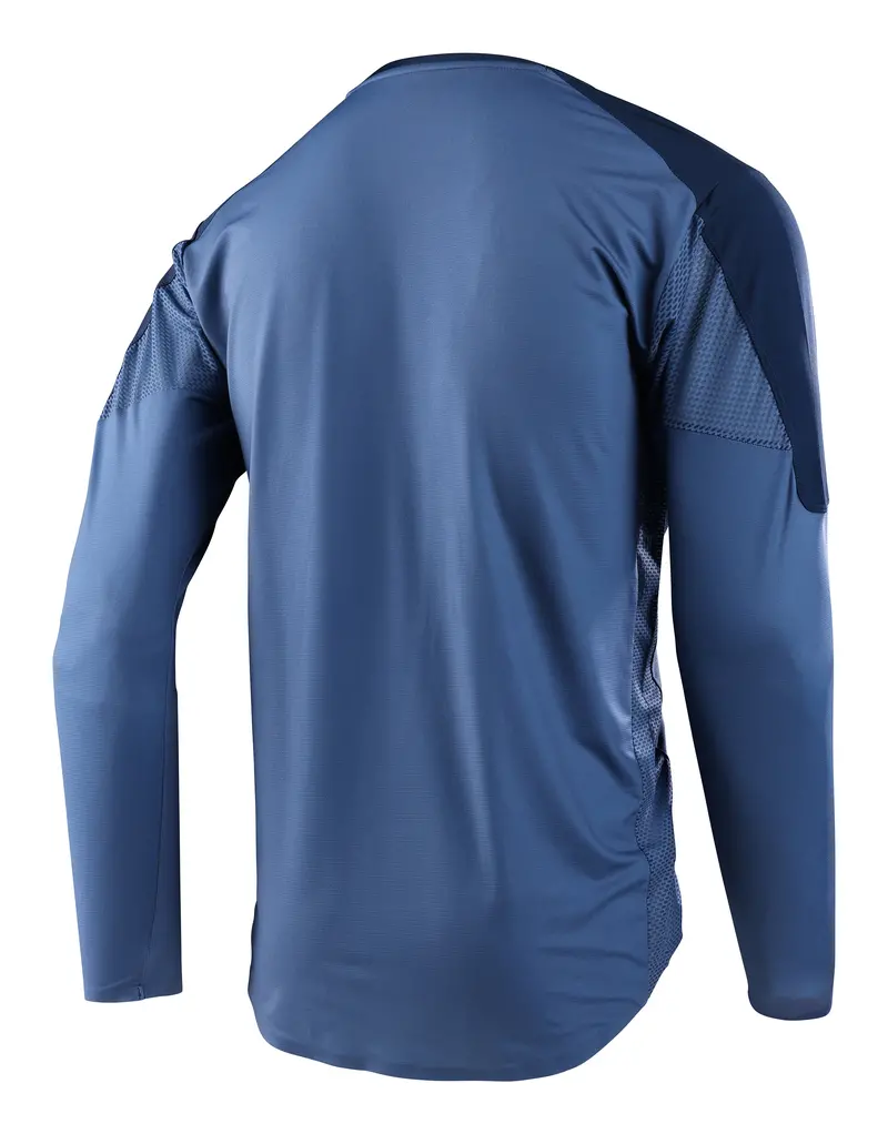 Troy Lee Designs Drift Long Sleeve Mtb Jersey - Blue Mirage - 2023 2