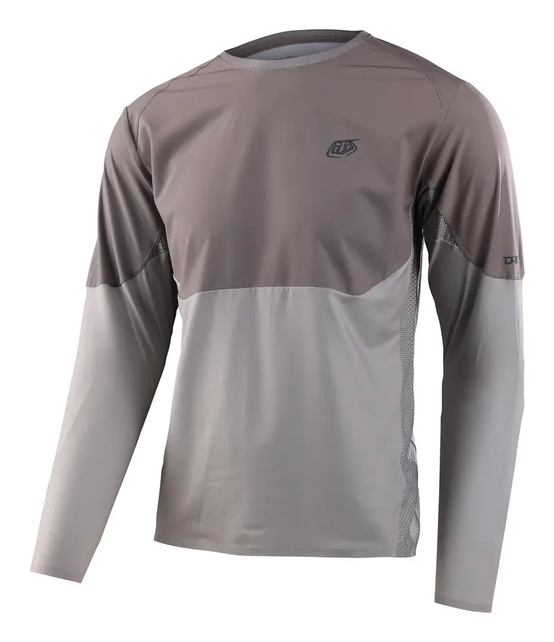 Troy Lee Designs Drift Long Sleeve Mtb Jersey - Quarry - 2023 1