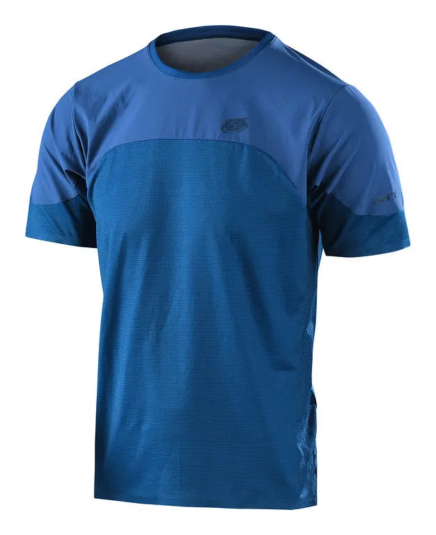 Troy Lee Designs Drift Short Sleeve Mtb Jersey - Dark Slate Blue - 2022 1