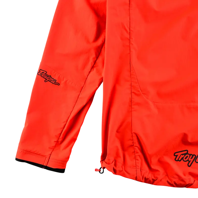 Troy Lee Designs Drift Windbreaker Jacket - Fire Orange 4