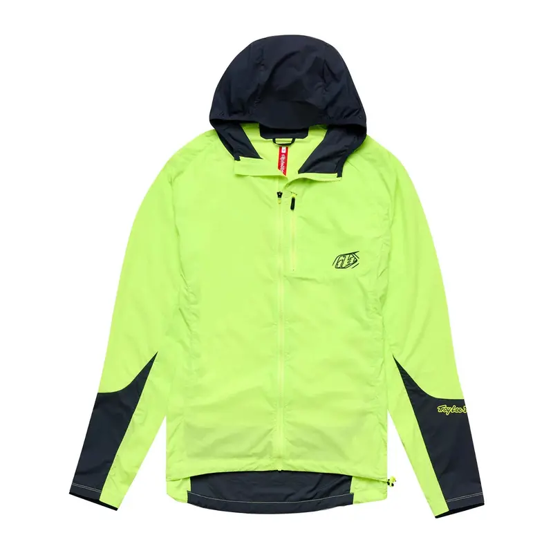Troy Lee Designs Drift Windbreaker Jacket - Glo Yellow 1