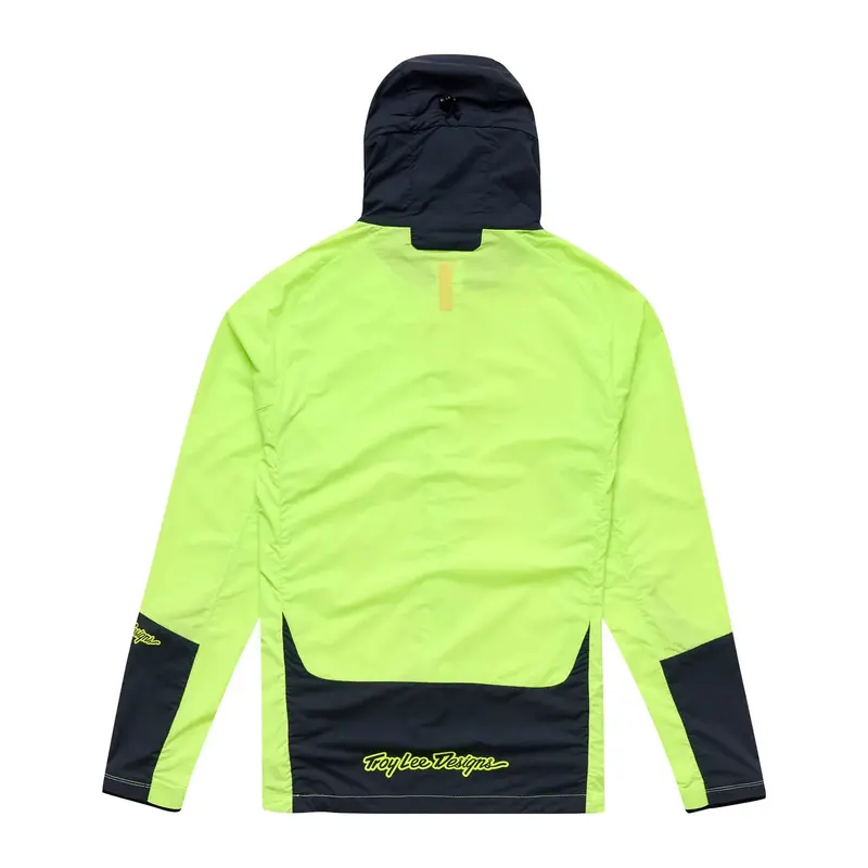 Troy Lee Designs Drift Windbreaker Jacket - Glo Yellow 2