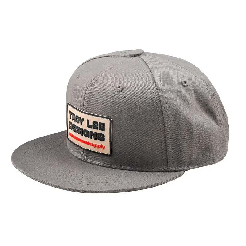 Troy Lee Designs Factory Flat Bill Snapback Hat - Smoke Blue 1