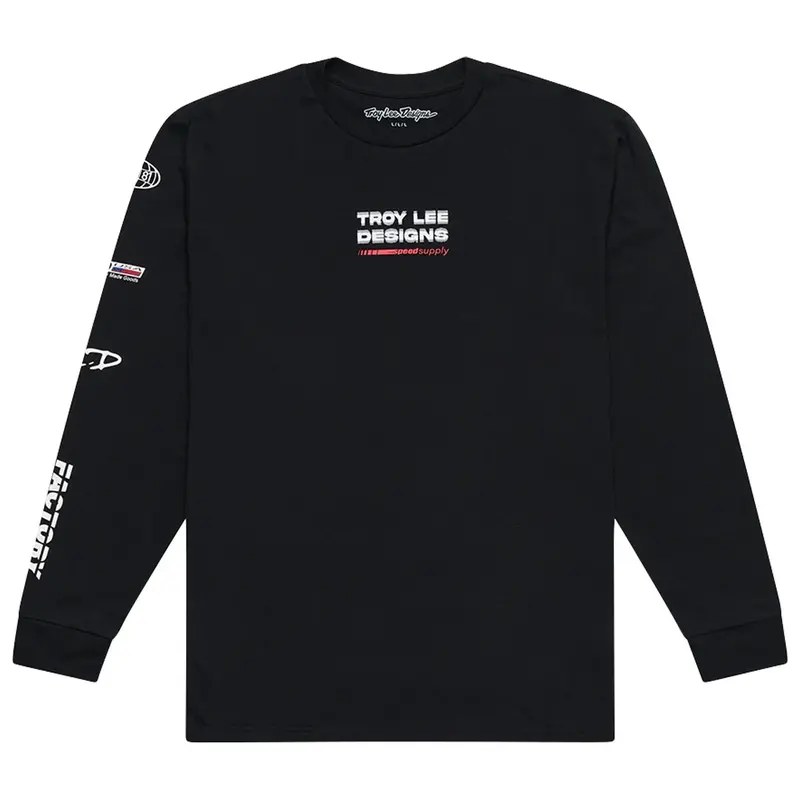 Troy Lee Designs Factory Long Sleeve Tee - Black 1
