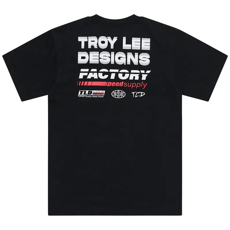 Troy Lee Designs Factory Short Sleeve Tee - Black 2