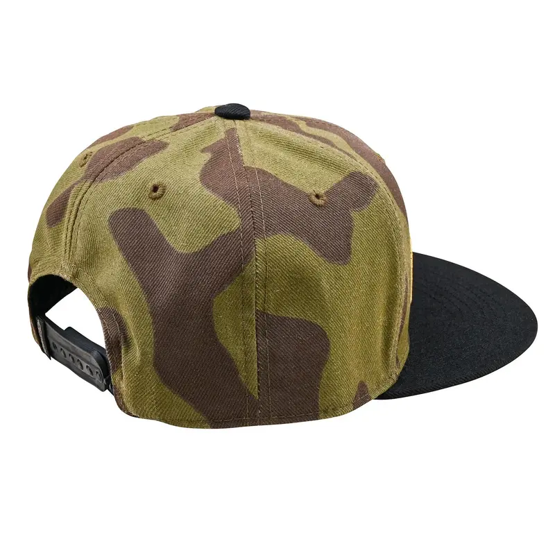 Troy Lee Designs Fade Out Flat Bill Snapback Hat - Olive Camo 2