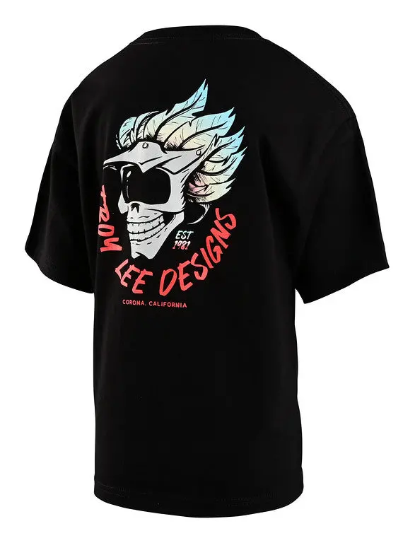 Troy Lee Designs Feathers Short Sleeve Tee - Youth - Black 2