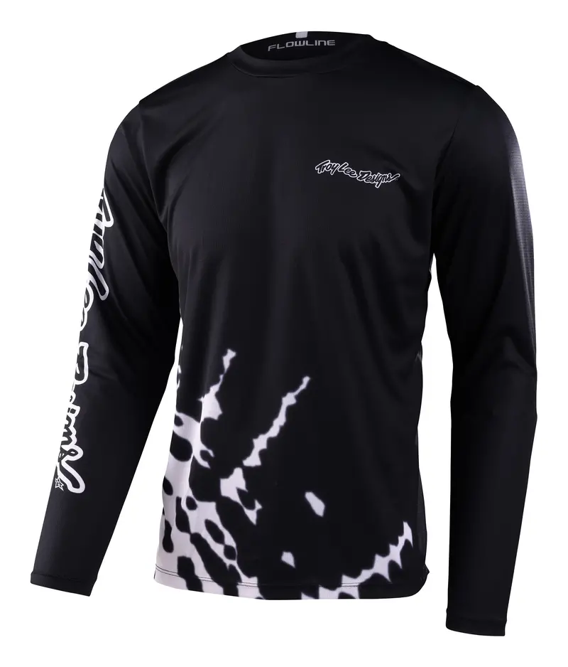 Troy Lee Designs Flowline Long Sleeve Mtb Jersey - Big Spin - Black - 2023 1