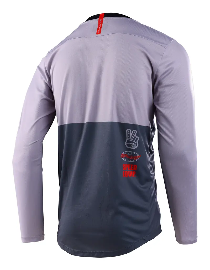 Troy Lee Designs Flowline Long Sleeve Mtb Jersey - Scripter - Charcoal - 2023 2