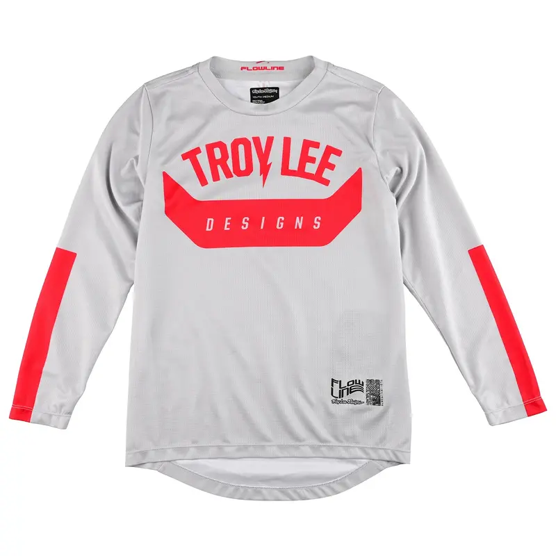 Troy Lee Designs Flowline Long Sleeve Mtb Jersey - Youth - Aircore - Cement 1
