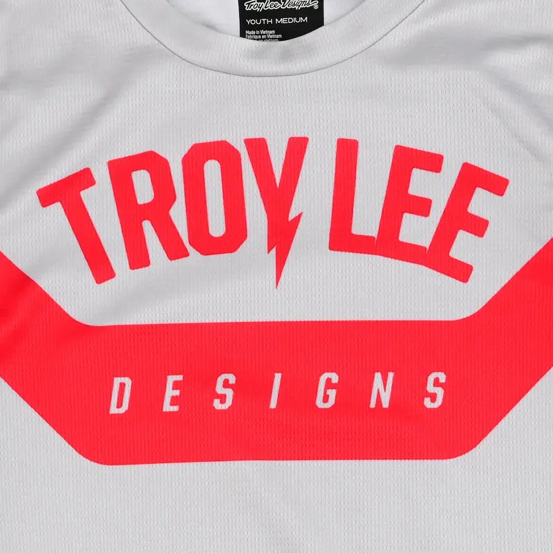 Troy Lee Designs Flowline Long Sleeve Mtb Jersey - Youth - Aircore - Cement 2