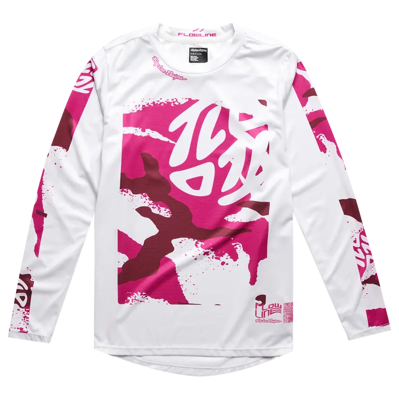 Troy Lee Designs Flowline Long Sleeve Mtb Jersey - Youth - Confined - Mist 1