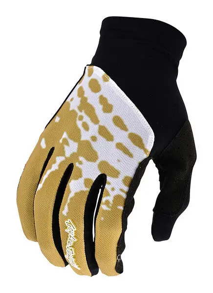 Troy Lee Designs Flowline Mtb Glove - Big Spin - Black-Gold 1