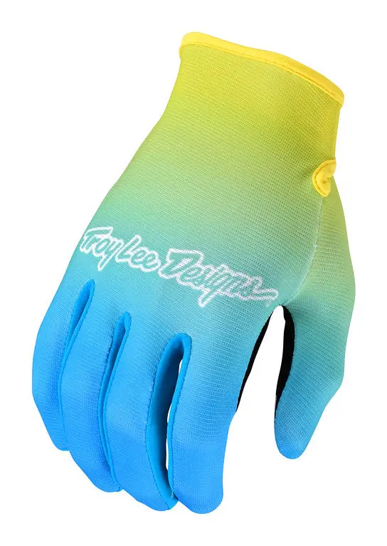 Troy Lee Designs Flowline Mtb Glove - Faze - Blue-Yellow 1