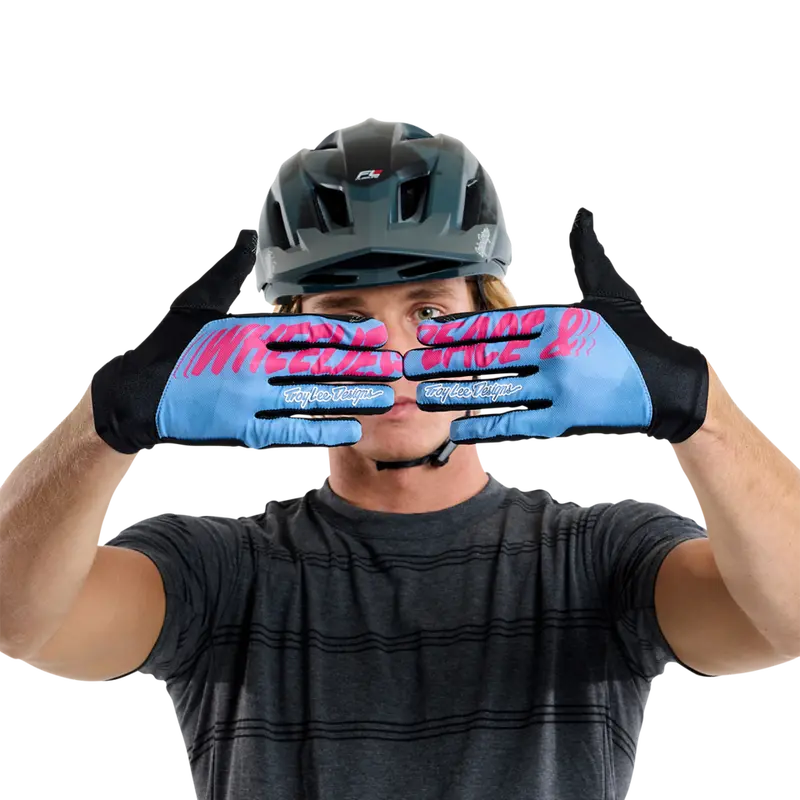 Troy Lee Designs Flowline Mtb Glove - Peace-Up - Cobalt 3