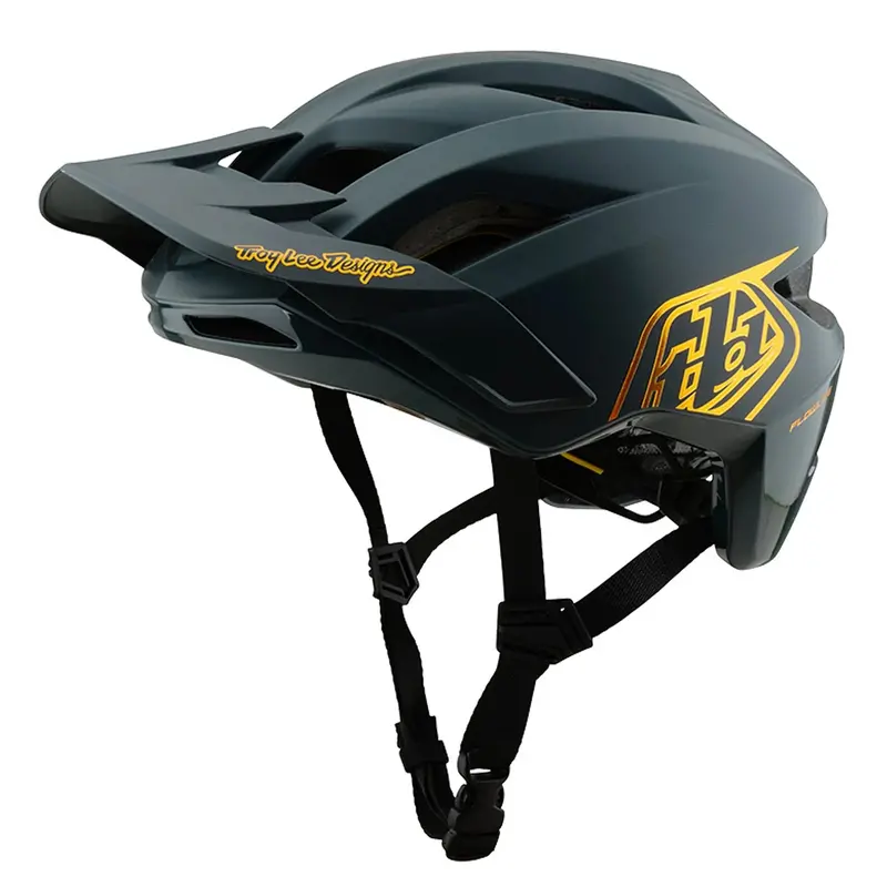 Troy Lee Designs Flowline Mtb Helmet - Point - Gray-Gold 3