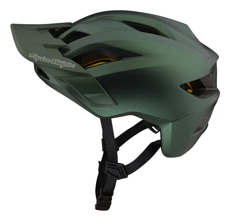 Troy Lee Designs Flowline Mtb Helmet With Mips - Orbit - Youth - Forest Green - 2023 2