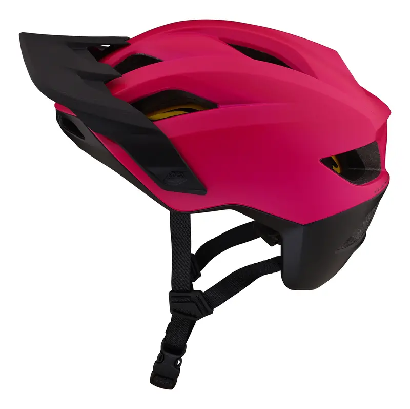 Troy Lee Designs Flowline Mtb Helmet With Mips - Orbit - Youth - Magenta-Black - 2023 2