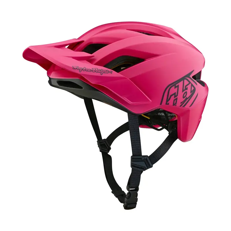 Troy Lee Designs Flowline Mtb Helmet With Mips - Point - Raspberry 1