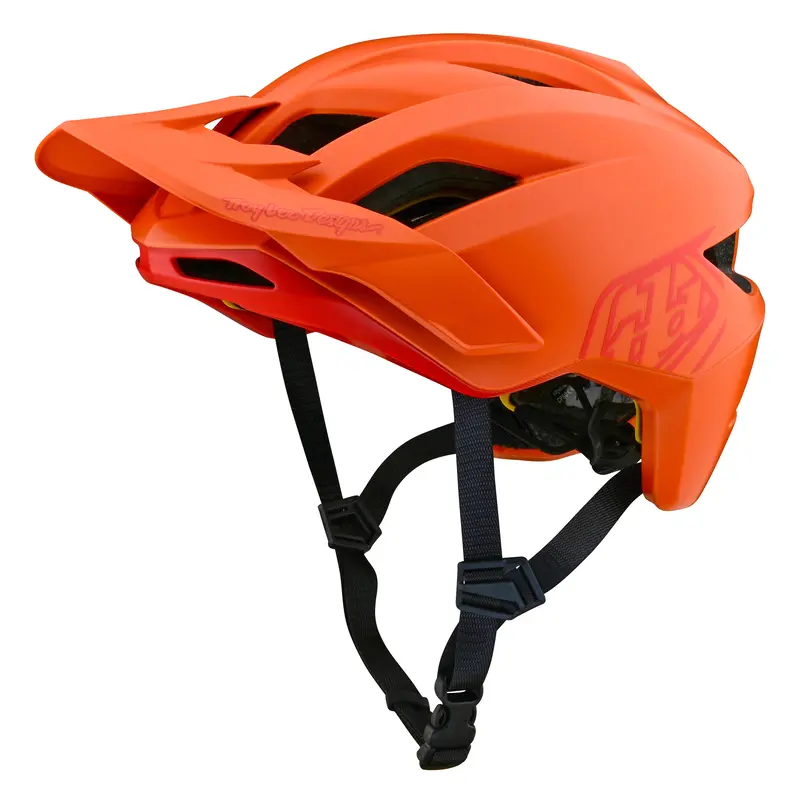 Troy Lee Designs Flowline Mtb Helmet With Mips - Youth - Point - Mandarin 1