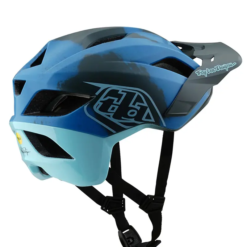 Troy Lee Designs Flowline Se Mtb Helmet - Badge - Camo Blue 2