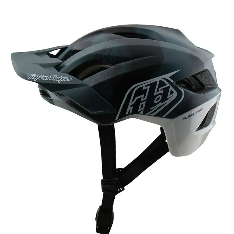 Troy Lee Designs Flowline Se Mtb Helmet - Badge - Camo Gray 1