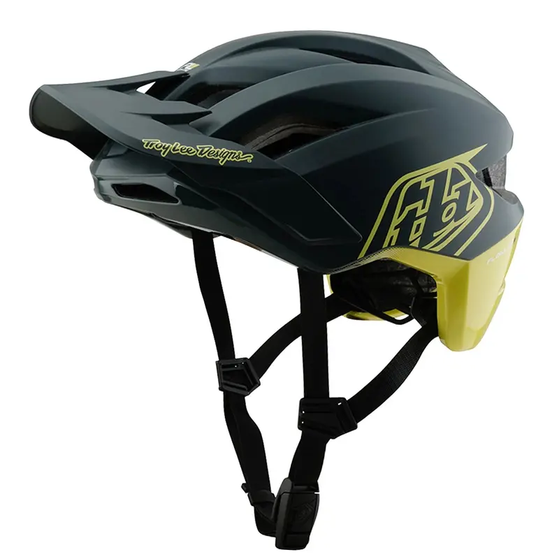 Troy Lee Designs Flowline Se Mtb Helmet - Badge - Gray-Glo Yellow 2