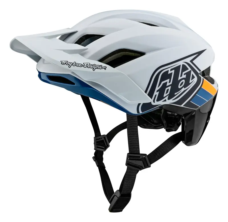 Troy Lee Designs Flowline Se Mtb Helmet - Badge - Light Gray-Charcoal 1