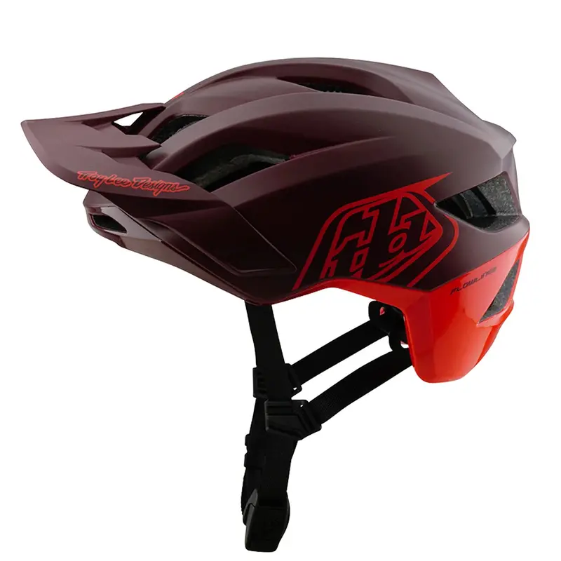 Troy Lee Designs Flowline Se Mtb Helmet - Badge - Maroon 1