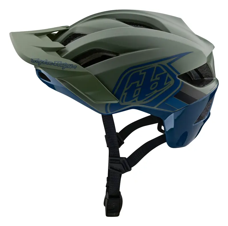 Troy Lee Designs Flowline Se Mtb Helmet - Badge - Olive-Indigo 2