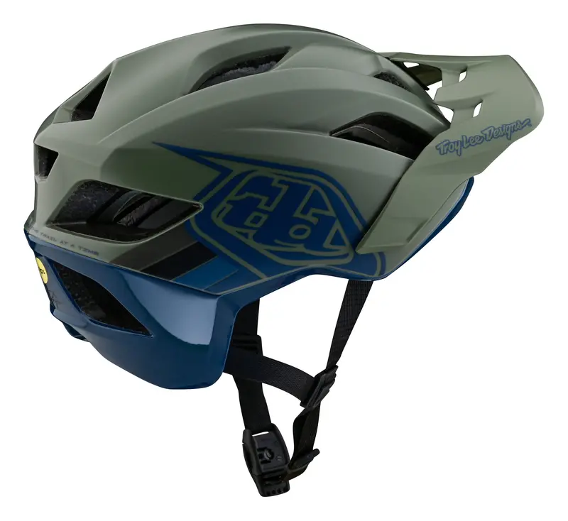 Troy Lee Designs Flowline Se Mtb Helmet - Badge - Olive-Indigo 3