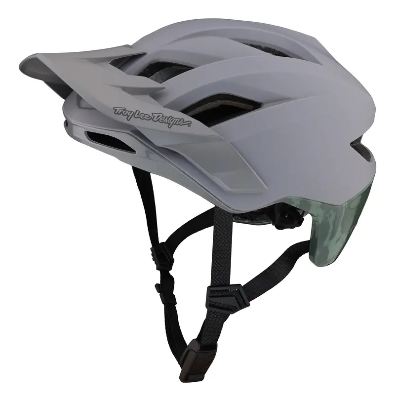 Troy Lee Designs Flowline Se Mtb Helmet With Mips - Radian Camo - Gray-Army Green 1