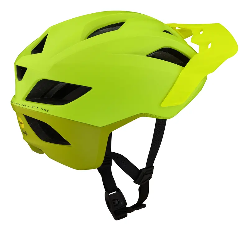 Troy Lee Designs Flowline Se Mtb Helmet With Mips - Radian - Flo Yellow 3